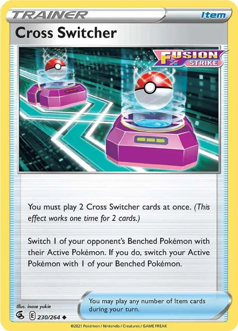 Cross Switcher #230/264 Pokémon card from Fusion Strike
