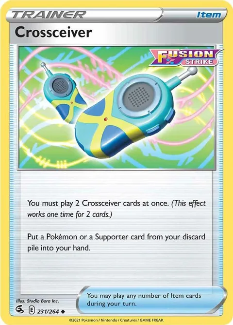 Crossceiver #231/264 Pokémon card from Fusion Strike