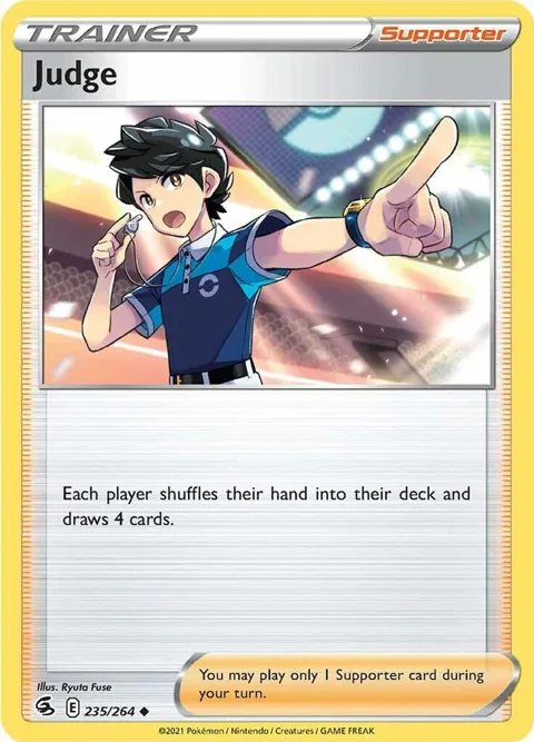 Judge #235/264 Reverse Holofoil Pokémon card from Fusion Strike