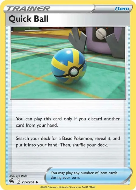 Quick Ball #237/264 Pokémon card from Fusion Strike