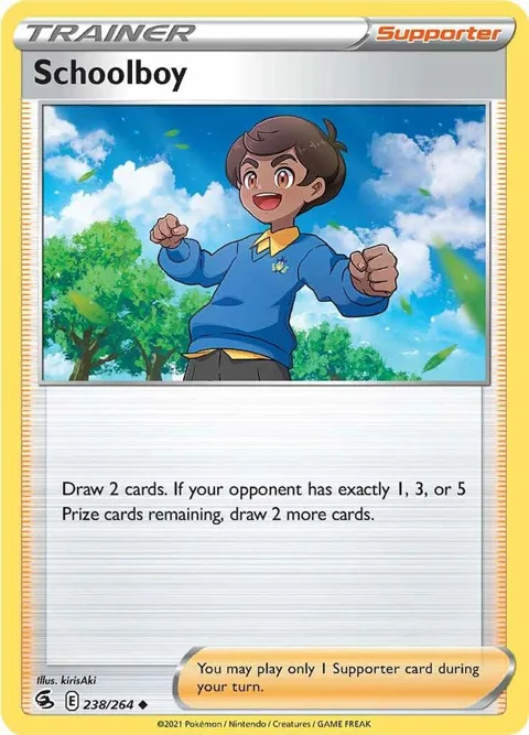 Schoolboy #238/264 Pokémon card from Fusion Strike