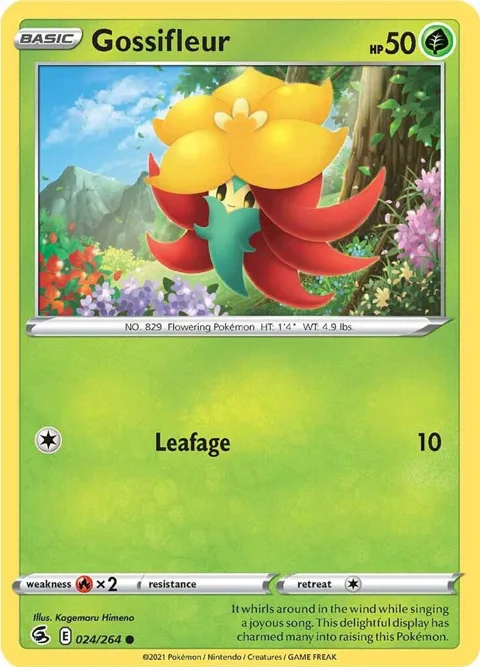 Gossifleur #024/264 Pokémon card from Fusion Strike
