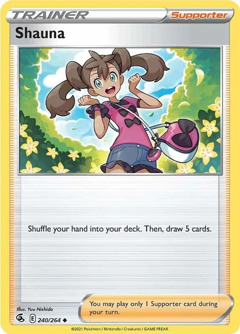 Shauna #240/264 Pokémon card from Fusion Strike
