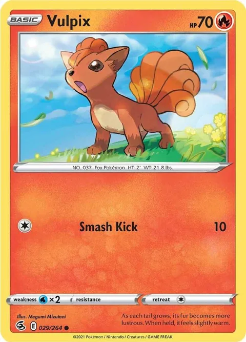 Vulpix 29 #029/264 Pokémon card from Fusion Strike