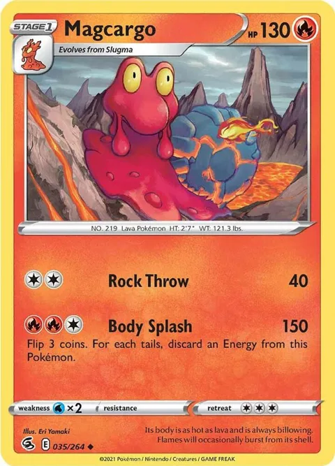 Magcargo #035/264 Pokémon card from Fusion Strike