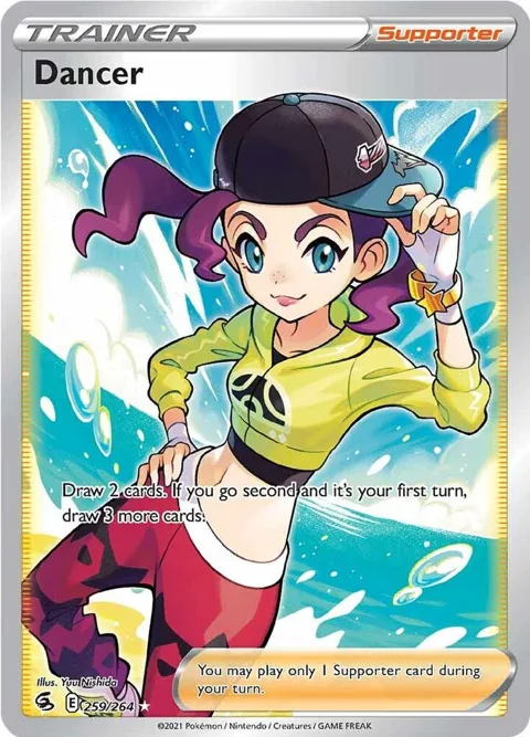 Dancer Full Art #259/264 Holofoil Pokémon card from Fusion Strike