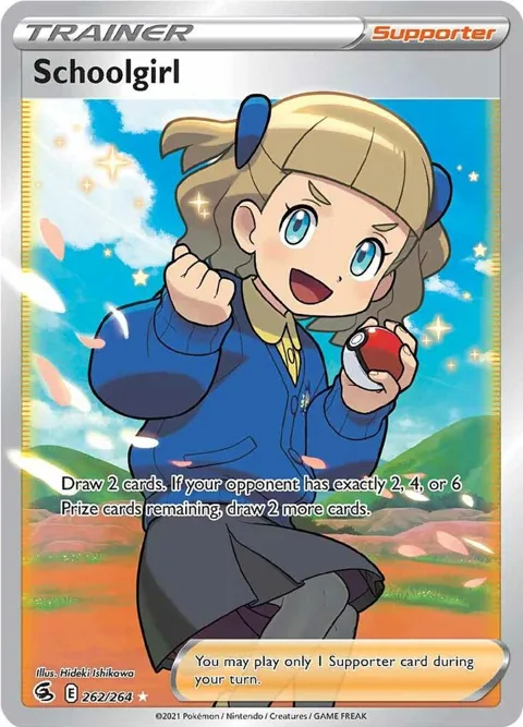 Schoolgirl Full Art #262/264 Holofoil Pokémon card from Fusion Strike