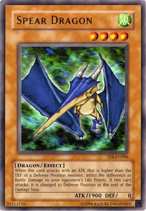 Spear Dragon TP6-EN006 Yu-Gi-Oh card from Tournament Pack 6