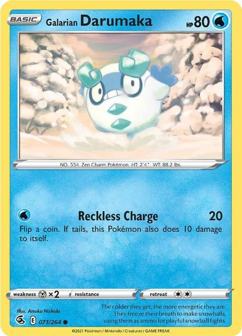 Galarian Darumaka #071/264 Pokémon card from Fusion Strike