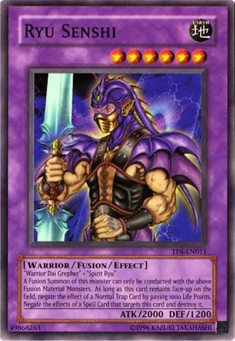 Ryu Senshi TP6-EN011 Yu-Gi-Oh card from Tournament Pack 6