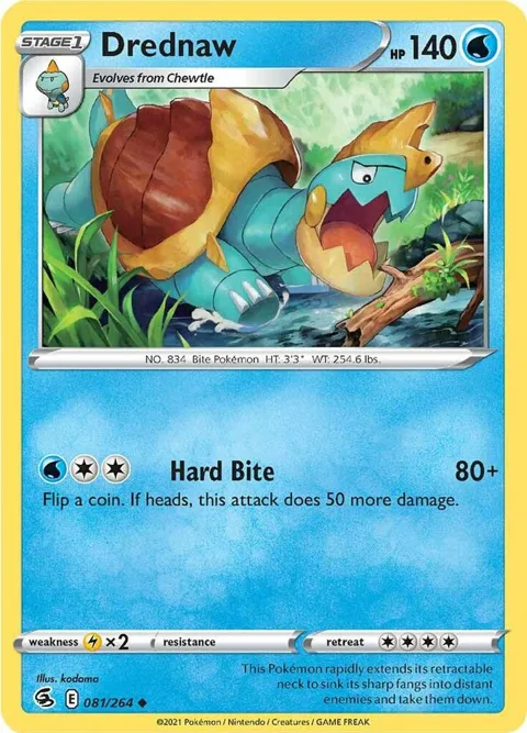Drednaw #081/264 Pokémon card from Fusion Strike