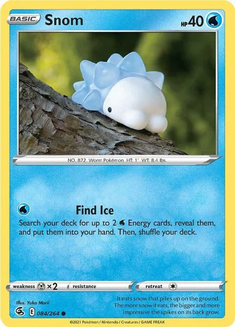 Snom #084/264 Reverse Holofoil Pokémon card from Fusion Strike