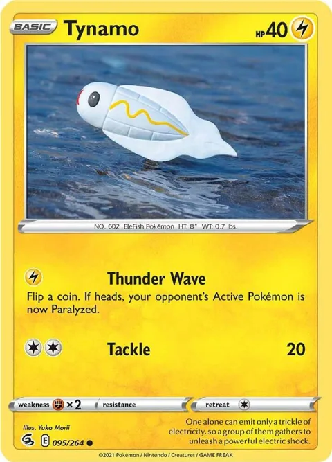 Tynamo #095/264 Pokémon card from Fusion Strike