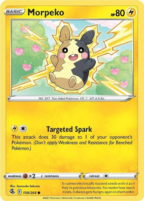 Morpeko 109 #109/264 Pokémon card from Fusion Strike