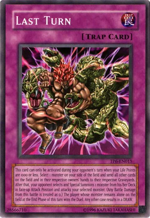 Last Turn TP6-EN015 Yu-Gi-Oh card from Tournament Pack 6