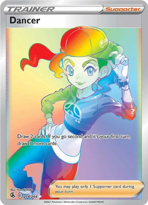 Dancer Secret Rare #274/264 Holofoil Pokémon card from Fusion Strike