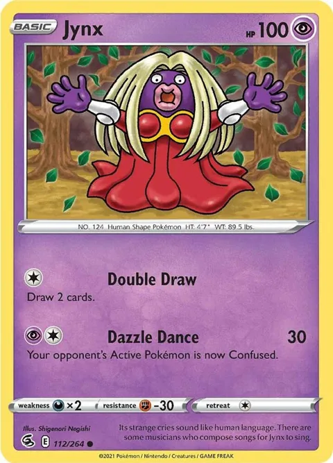 Jynx #112/264 Pokémon card from Fusion Strike