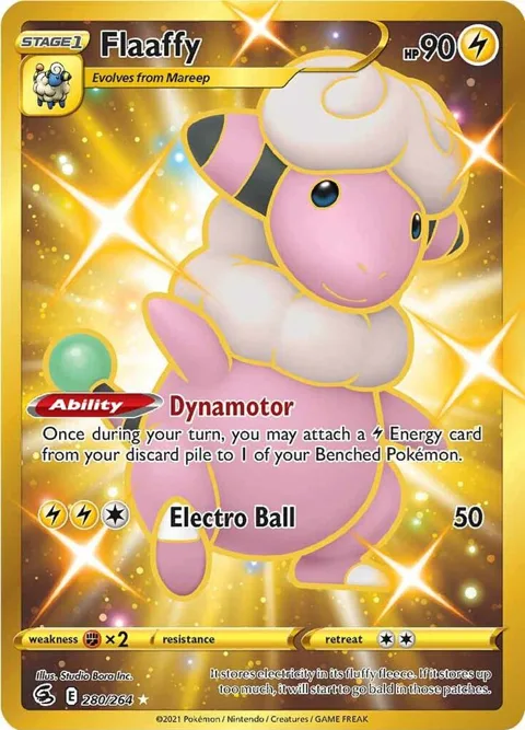 Flaaffy Secret Rare #280/264 Holofoil Pokémon card from Fusion Strike