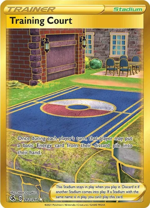 Training Court Secret Rare #282/264 Holofoil Pokémon card from Fusion Strike