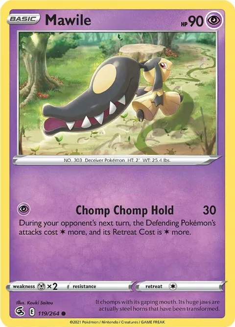 Mawile #119/264 Pokémon card from Fusion Strike
