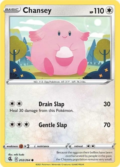 Chansey #202/264 Pokémon card from Fusion Strike