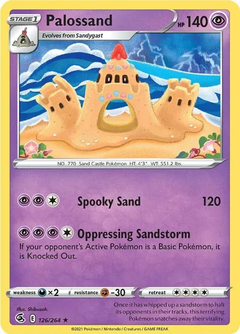 Palossand #126/264 Pokémon card from Fusion Strike