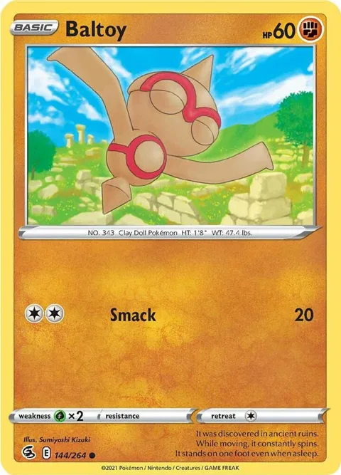 Baltoy #144/264 Pokémon card from Fusion Strike