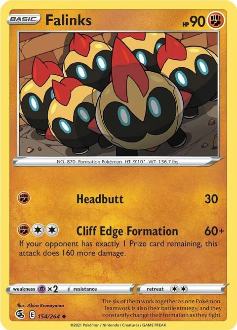 Falinks 154 #154/264 Pokémon card from Fusion Strike