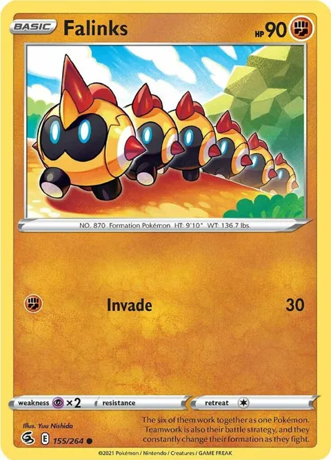 Falinks 155 #155/264 Pokémon card from Fusion Strike
