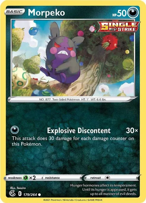 Morpeko 179 #179/264 Pokémon card from Fusion Strike