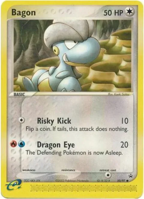Bagon - 50/97 Black Star #50/97 Pokémon card from Nintendo Promos