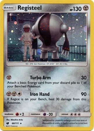 Registeel - 68/111 Cosmos Holo #68/111 Holofoil Pokémon card from SM Promos