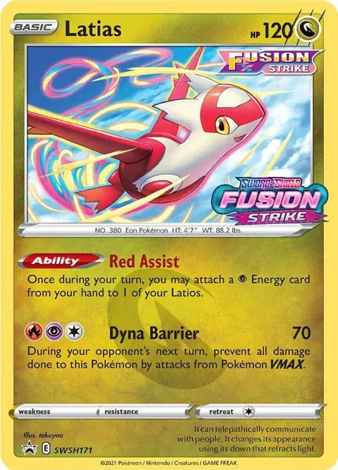 Latias - SWSH171 Prerelease #SWSH171 Holofoil Pokémon card from Sword & Shield Promo Cards