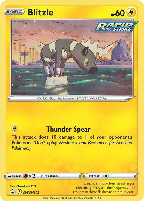 Blitzle #SWSH173 Holofoil Pokémon card from Sword & Shield Promo Cards