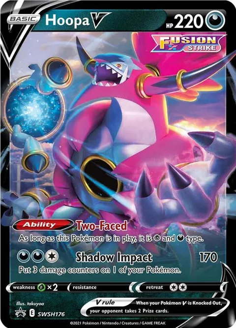 Hoopa V #SWSH176 Holofoil Pokémon card from Sword & Shield Promo Cards