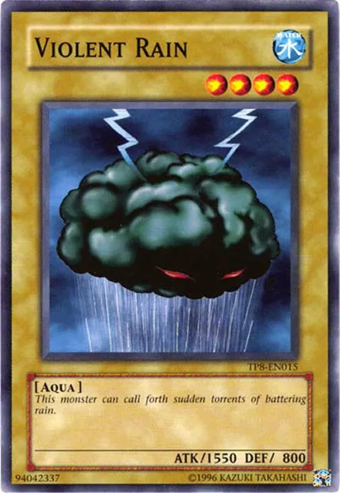 Violent Rain TP8-EN015 Yu-Gi-Oh card from Tournament Pack 8