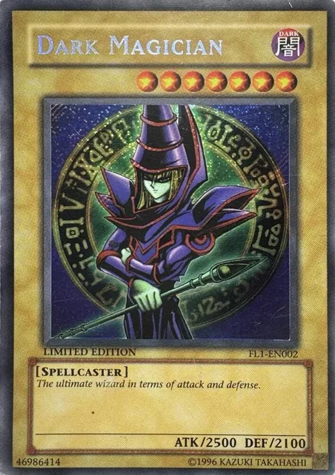 Dark Magician FL1-EN002 Yu-Gi-Oh card from Forbidden Legacy
