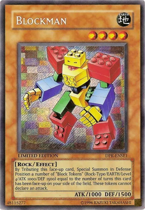 Blockman DPK-ENSE1 Yu-Gi-Oh card from Duelist Pack Special Edition