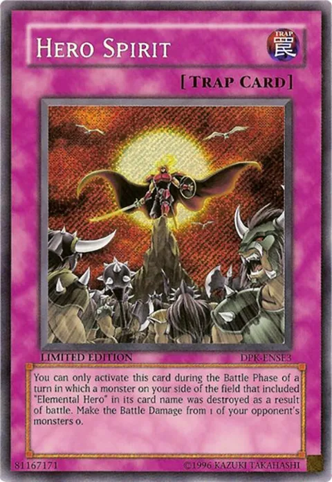 Hero Spirit DPK-ENSE3 Yu-Gi-Oh card from Duelist Pack Special Edition
