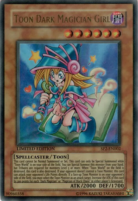 Toon Dark Magician Girl SP2-EN002 Yu-Gi-Oh card from Sneak Preview Series 2