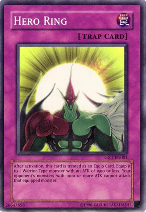 Hero Ring GX1-EN003 Yu-Gi-Oh card from GX Duel Academy GBA Promo