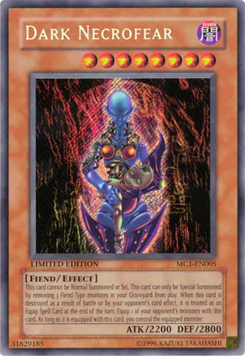 Dark Necrofear MC1-EN005 Yu-Gi-Oh card from Master Collection Volume 1