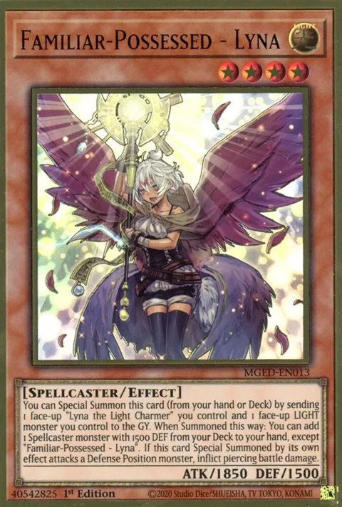 Familiar-Possessed - Lyna MGED-EN013 Yu-Gi-Oh card from Maximum Gold: El Dorado