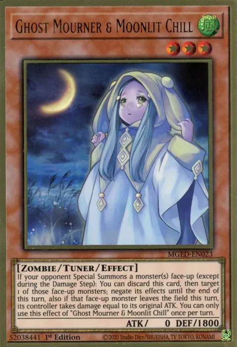 Ghost Mourner & Moonlit Chill MGED-EN023 Yu-Gi-Oh card from Maximum Gold: El Dorado