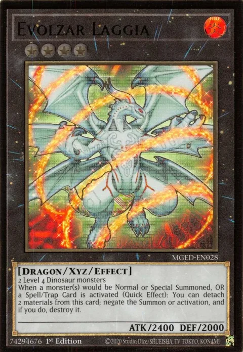 Evolzar Laggia MGED-EN028 Yu-Gi-Oh card from Maximum Gold: El Dorado