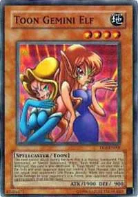 Toon Gemini Elf DL6-EN001 Yu-Gi-Oh card from Duelist League Promo