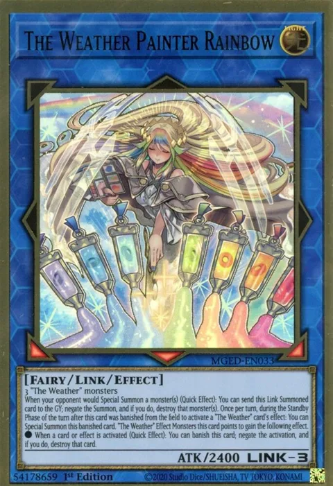 The Weather Painter Rainbow MGED-EN033 Yu-Gi-Oh card from Maximum Gold: El Dorado