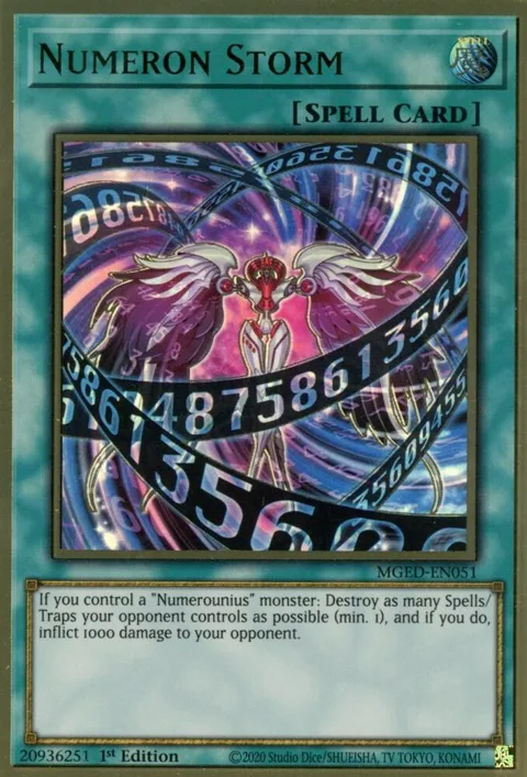 Numeron Storm MGED-EN051 Yu-Gi-Oh card from Maximum Gold: El Dorado