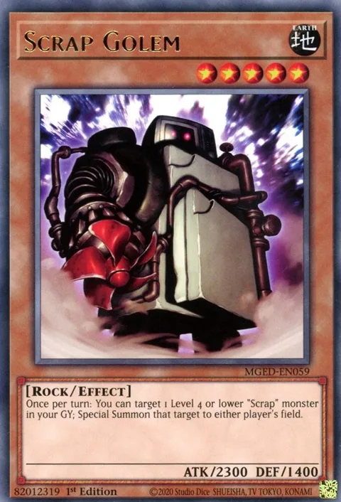 Scrap Golem MGED-EN059 Yu-Gi-Oh card from Maximum Gold: El Dorado