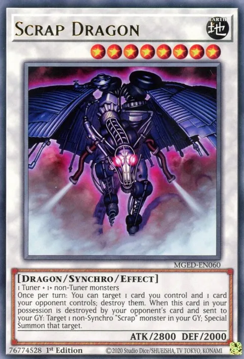 Scrap Dragon MGED-EN060 Yu-Gi-Oh card from Maximum Gold: El Dorado